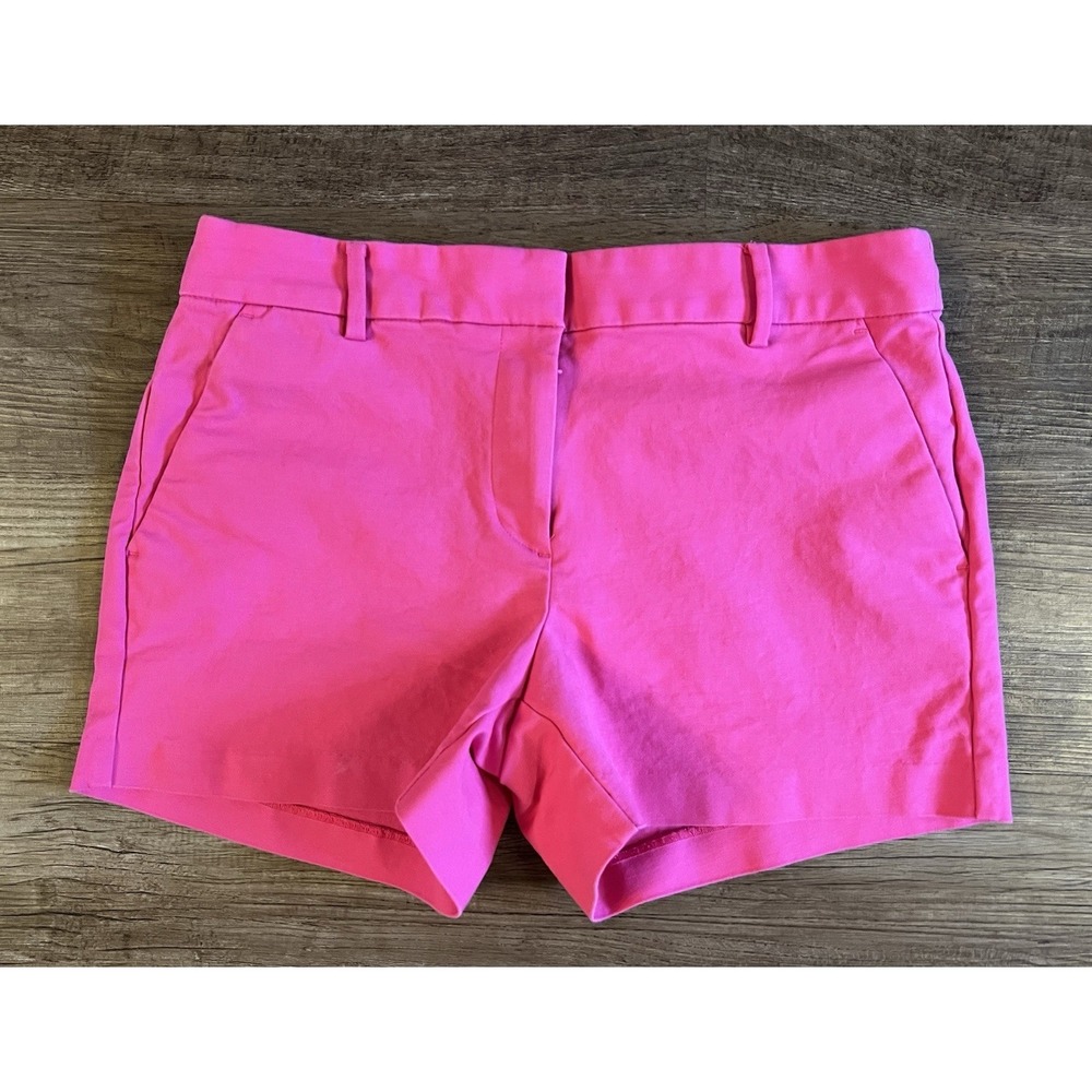LOFT The Riviera Short Hot Pink Fuchsia Chino Shorts Womens Size 6 Mid Rise I20